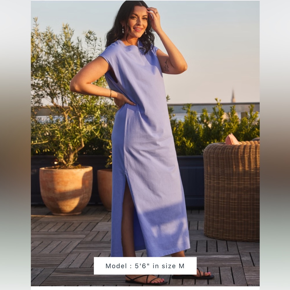 Tia x Abercrombie Shell T-Shirt Midi Dress